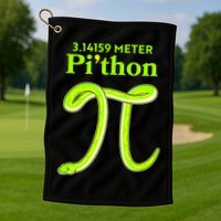 3.14 Meter Pi'thon Python Snake Pi Day March 14 Golf Towel