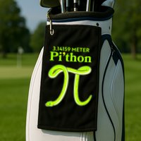 3.14 Meter Pi'thon Python Snake Pi Day March 14 Golf Towel