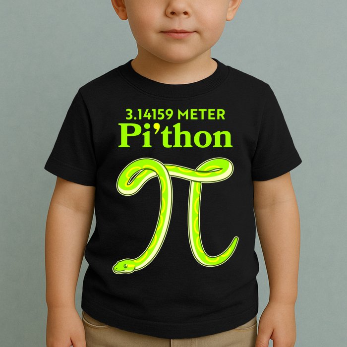 3.14 Meter Pi'thon Python Snake Pi Day March 14 Toddler T-Shirt