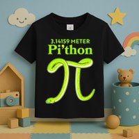 3.14 Meter Pi'thon Python Snake Pi Day March 14 Toddler T-Shirt