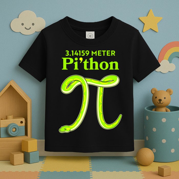 3.14 Meter Pi'thon Python Snake Pi Day March 14 Toddler T-Shirt