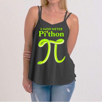 3.14 Meter Pi'thon Python Snake Pi Day March 14 Women's Strappy Tank