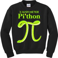 3.14 Meter Pi'thon Python Snake Pi Day March 14 Kids Sweatshirt