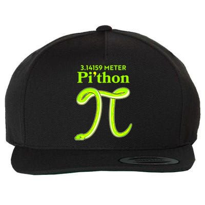 3.14 Meter Pi'thon Python Snake Pi Day March 14 Wool Snapback Cap