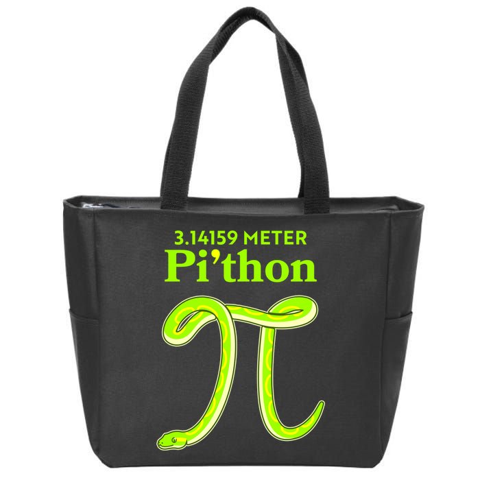 3.14 Meter Pi'thon Python Snake Pi Day March 14 Zip Tote Bag