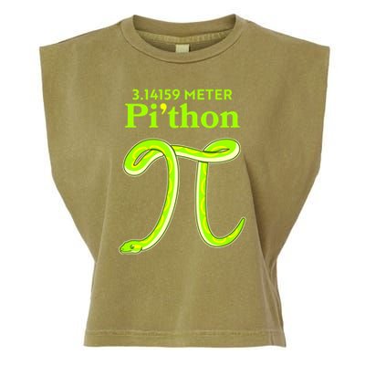 3.14 Meter Pi'thon Python Snake Pi Day March 14 Garment-Dyed Women's Muscle Tee