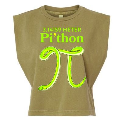 3.14 Meter Pi'thon Python Snake Pi Day March 14 Garment-Dyed Women's Muscle Tee