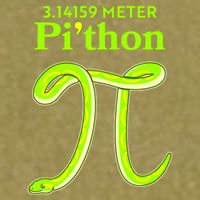 3.14 Meter Pi'thon Python Snake Pi Day March 14 Garment-Dyed Women's Muscle Tee