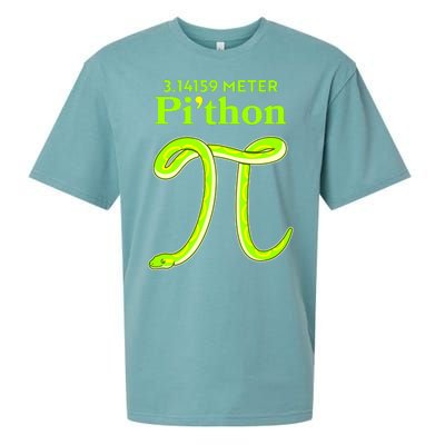 3.14 Meter Pi'thon Python Snake Pi Day March 14 Sueded Cloud Jersey T-Shirt