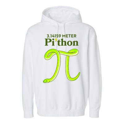 3.14 Meter Pi'thon Python Snake Pi Day March 14 Garment-Dyed Fleece Hoodie