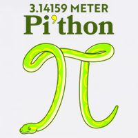 3.14 Meter Pi'thon Python Snake Pi Day March 14 Garment-Dyed Sweatshirt