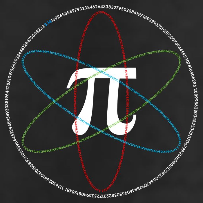 3.14 National Pi Day Numbers Science Symbol Garment-Dyed Fleece Hoodie