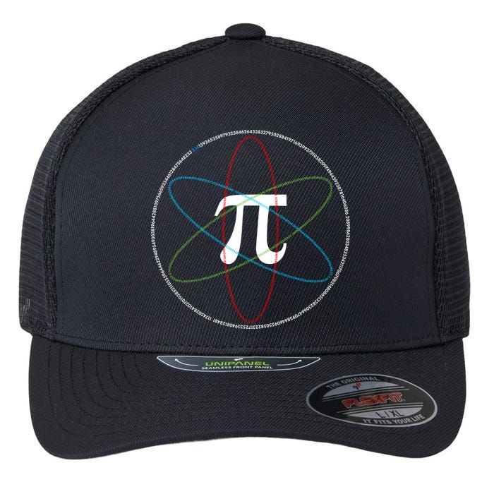 3.14 National Pi Day Numbers Science Symbol Flexfit Unipanel Trucker Cap
