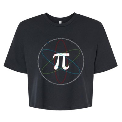 3.14 National Pi Day Numbers Science Symbol Bella+Canvas Jersey Crop Tee