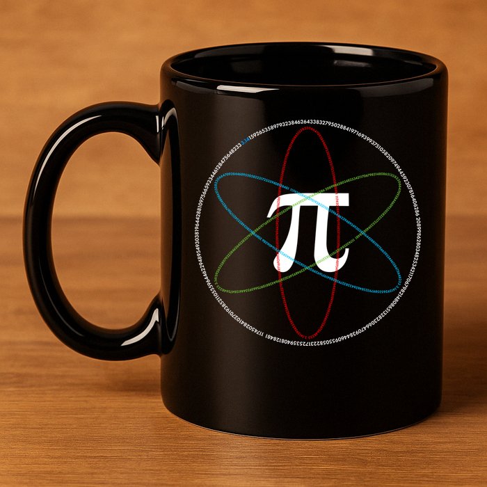 3.14 National Pi Day Numbers Science Symbol 11oz C Handle Ceramic Mug