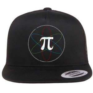 3.14 National Pi Day Numbers Science Symbol Flat Bill Trucker Hat