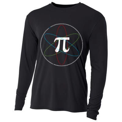 3.14 National Pi Day Numbers Science Symbol Cooling Performance Long Sleeve Crew