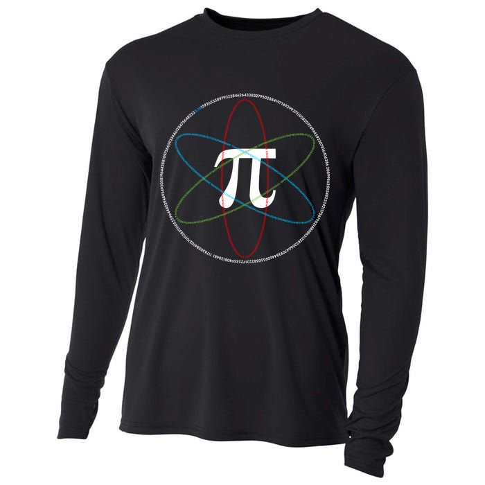 3.14 National Pi Day Numbers Science Symbol Cooling Performance Long Sleeve Crew