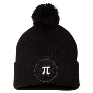 3.14 National Pi Day Numbers Science Symbol Pom Pom 12in Knit Beanie