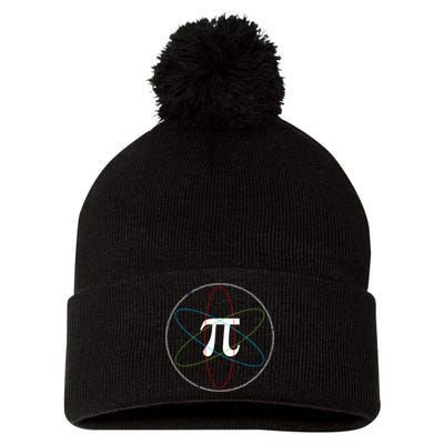 3.14 National Pi Day Numbers Science Symbol Pom Pom 12in Knit Beanie