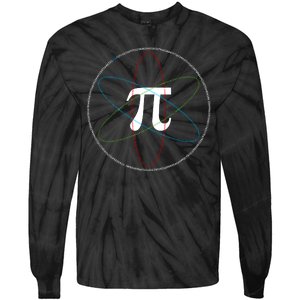 3.14 National Pi Day Numbers Science Symbol Tie-Dye Long Sleeve Shirt