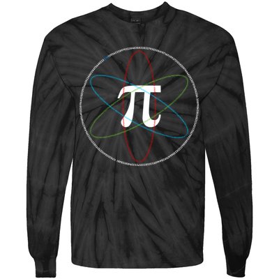 3.14 National Pi Day Numbers Science Symbol Tie-Dye Long Sleeve Shirt