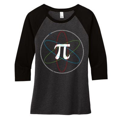 3.14 National Pi Day Numbers Science Symbol Women's Tri-Blend 3/4-Sleeve Raglan Shirt