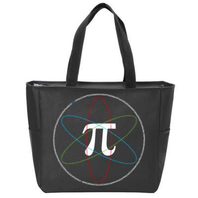 3.14 National Pi Day Numbers Science Symbol Zip Tote Bag