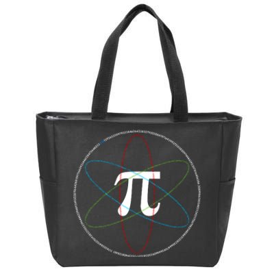 3.14 National Pi Day Numbers Science Symbol Zip Tote Bag