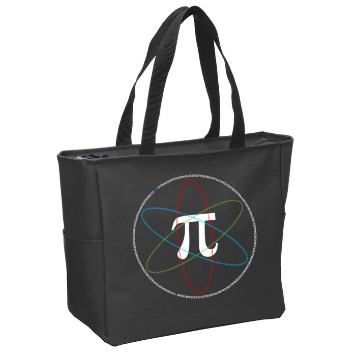 3.14 National Pi Day Numbers Science Symbol Zip Tote Bag