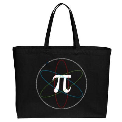 3.14 National Pi Day Numbers Science Symbol Cotton Canvas Jumbo Tote