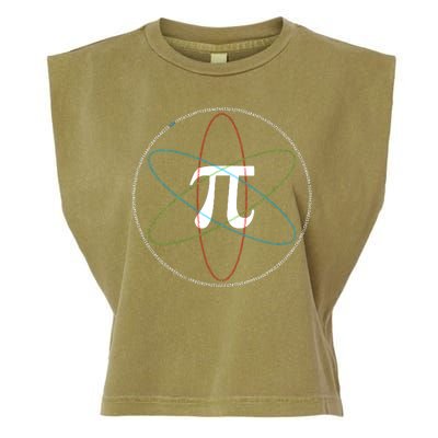 3.14 National Pi Day Numbers Science Symbol Garment-Dyed Women's Muscle Tee