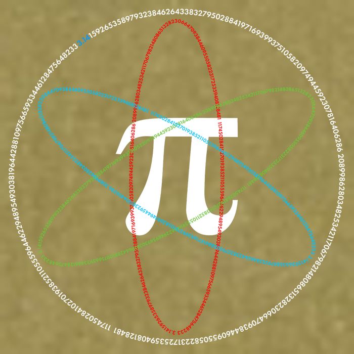 3.14 National Pi Day Numbers Science Symbol Garment-Dyed Women's Muscle Tee