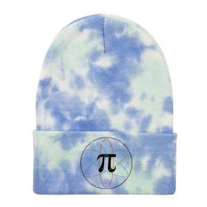 3.14 National Pi Day Numbers Science Symbol Tie Dye 12in Knit Beanie