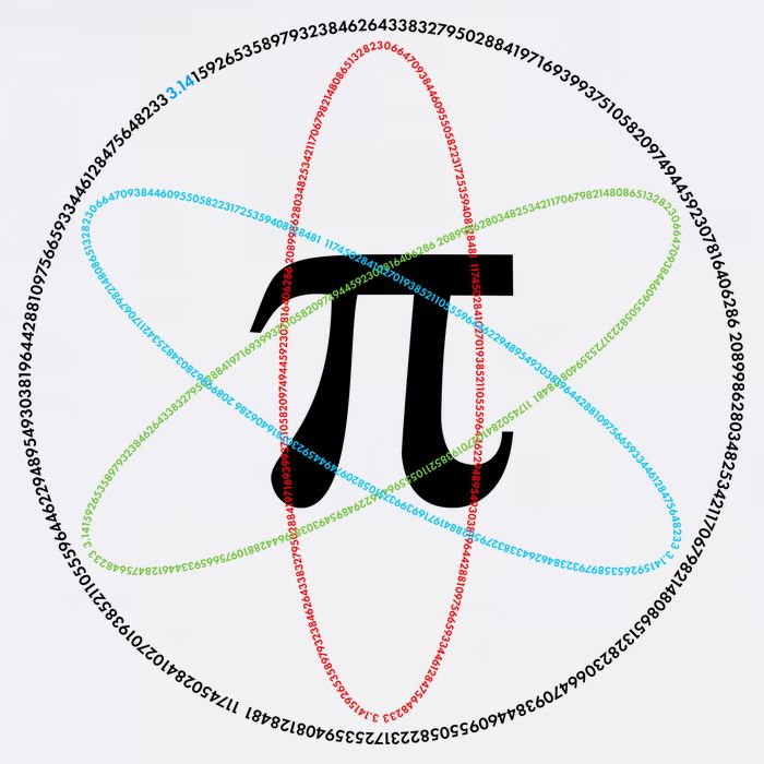 3.14 National Pi Day Numbers Science Symbol Garment-Dyed Sweatshirt