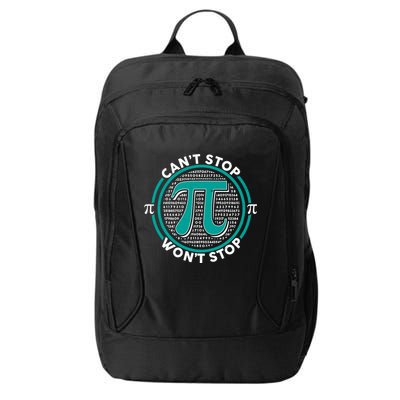 3.14 Pi Day Can't Stop Pi Won't Stop City Backpack