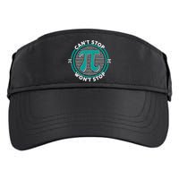 3.14 Pi Day Can't Stop Pi Won't Stop Adult Drive Performance Visor