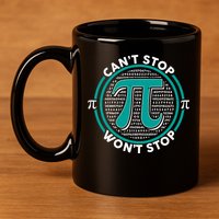 3.14 Pi Day Can't Stop Pi Won't Stop 11oz C Handle Ceramic Mug