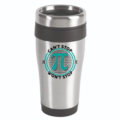 3.14 Pi Day Can't Stop Pi Won't Stop 16oz Travel Tumbler
