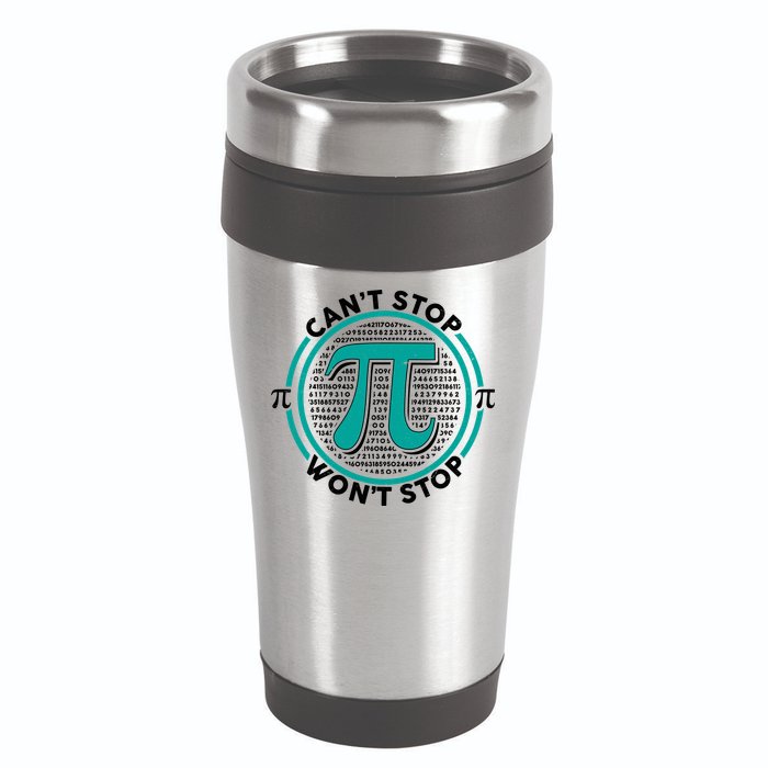 3.14 Pi Day Can't Stop Pi Won't Stop 16oz Travel Tumbler
