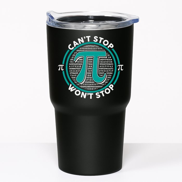 3.14 Pi Day Can't Stop Pi Won't Stop Tumbler