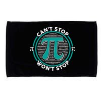 3.14 Pi Day Can't Stop Pi Won't Stop Microfiber Hand Towel