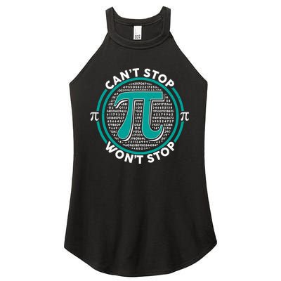 3.14 Pi Day Can't Stop Pi Won't Stop Women's Perfect Tri Rocker Tank