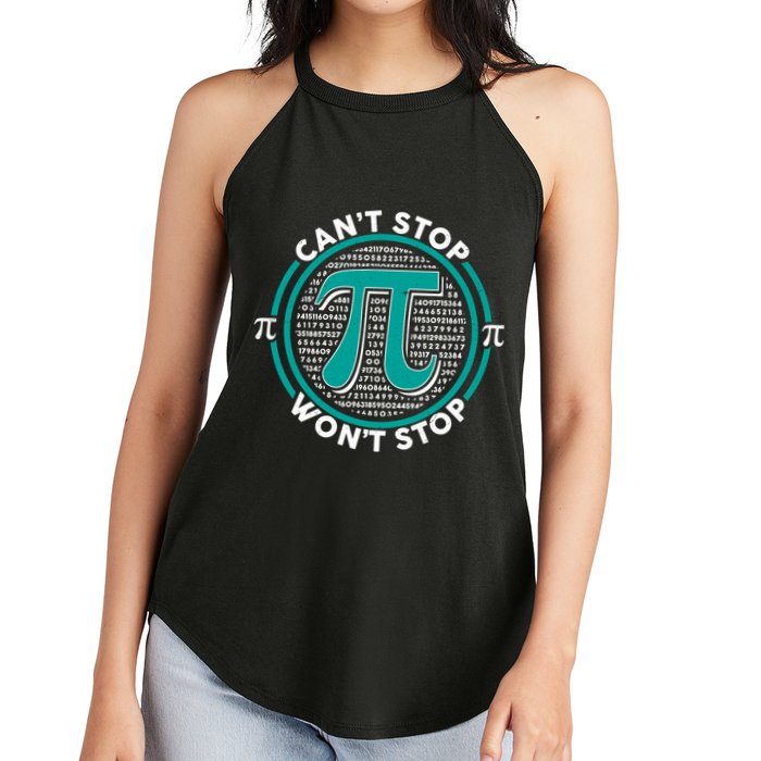 3.14 Pi Day Can't Stop Pi Won't Stop Women's Perfect Tri Rocker Tank