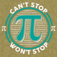 3.14 Pi Day Can't Stop Pi Won't Stop Garment-Dyed Women's Muscle Tee