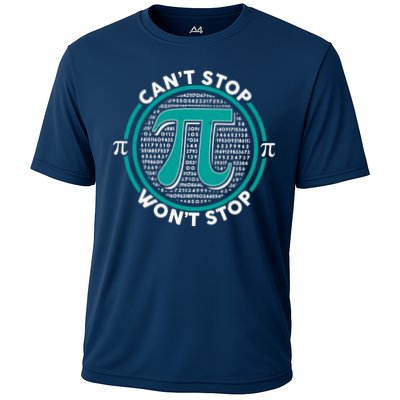 3.14 Pi Day Can't Stop Pi Won't Stop Performance Shirt