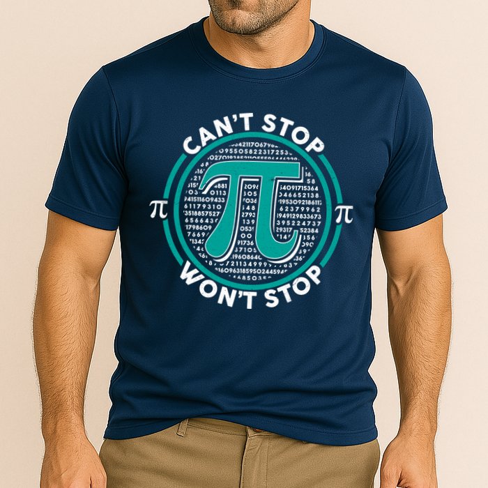 3.14 Pi Day Can't Stop Pi Won't Stop Performance Shirt