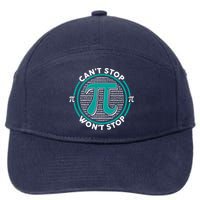 3.14 Pi Day Can't Stop Pi Won't Stop 7-Panel Snapback Hat