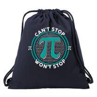 3.14 Pi Day Can't Stop Pi Won't Stop Drawstring Bag