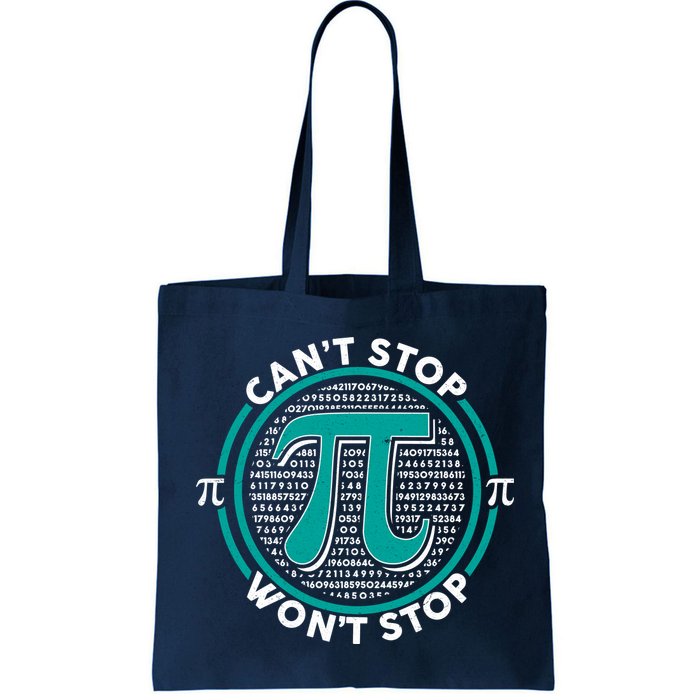 3.14 Pi Day Can't Stop Pi Won't Stop Bag